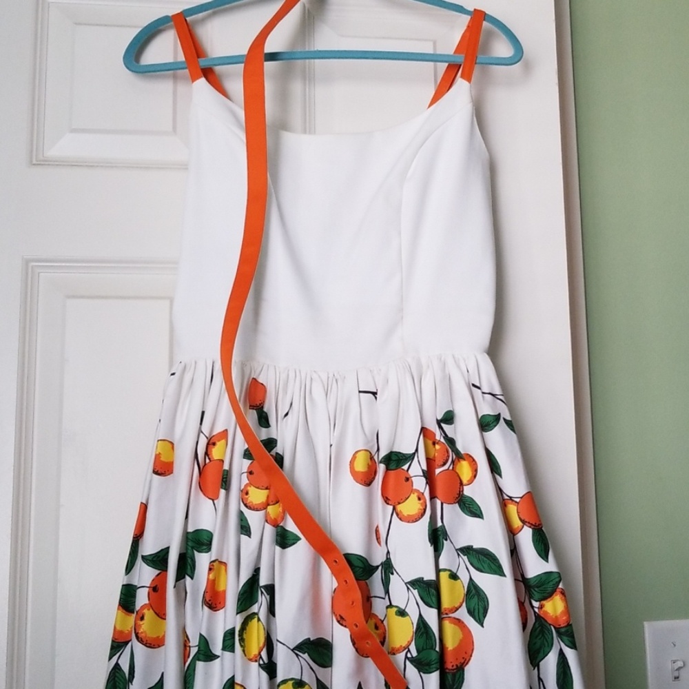 Pinup Girl Clothing Orange Dress